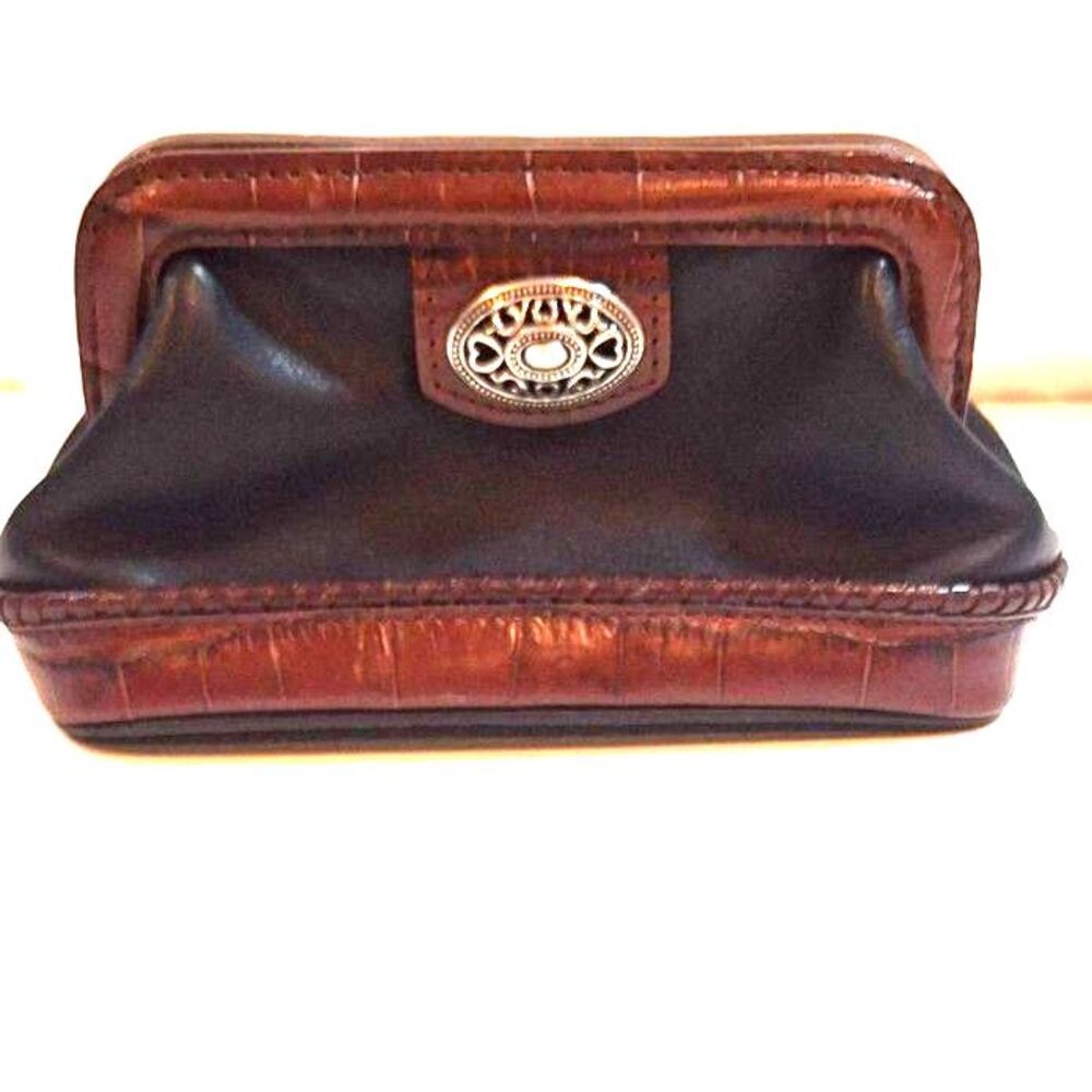 Vintage Brighton Black & Brown Abbey Road Cosmetic Pouch Style E90075 W/Tag